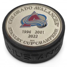 Шайба Colorado Avalanche Three-Time Stanely Cup Champions Medallion