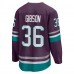 Игровая джерси John Gibson Anaheim Ducks Fanatics 30th Anniversary Premier Breakaway - Purple
