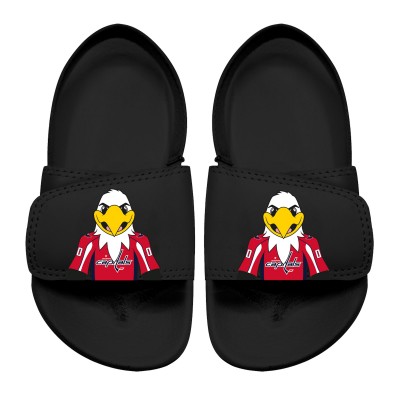 Toddler Washington Capitals ISlide Black Mascot Slide Sandals
