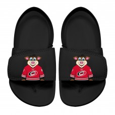 Toddler Carolina Hurricanes ISlide Black Mascot Slide Sandals Toddler Carolina Hurricanes ISlide Black Mascot Slide Sandals