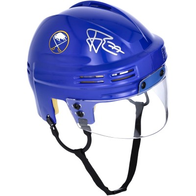 Шлем JJ Peterka Buffalo Sabres Autographed Fanatics Authentic Royal Mini