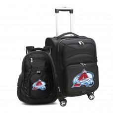 Colorado Avalanche MOJO Softside Carry-On & Backpack Set - Black