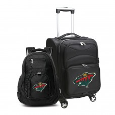 Рюкзак и чемодан Minnesota Wild MOJO Softside - Black