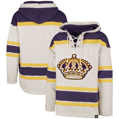 Los Angeles Kings 47 Oatmeal Rockaway Lacer Pullover Hoodie