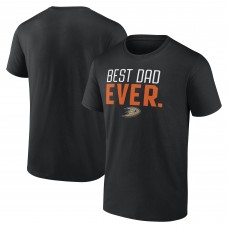 Anaheim Ducks Best Dad Ever T-Shirt - Black