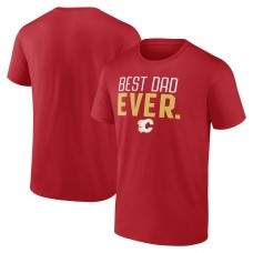 Футболка Calgary Flames Best Dad Ever - Red
