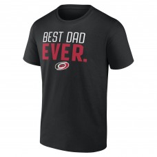 Carolina Hurricanes Best Dad Ever T-Shirt - Black