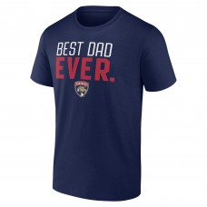 Florida Panthers Best Dad Ever T-Shirt - Navy
