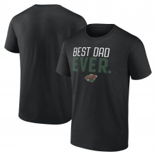 Minnesota Wild Best Dad Ever T-Shirt - Black