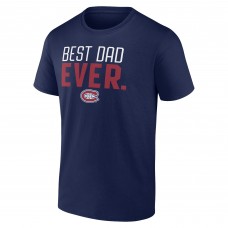Montreal Canadiens Best Dad Ever T-Shirt - Navy