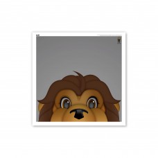 Los Angeles Kings 12 x 12 Minimalist Mascot Poster Print