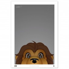 Los Angeles Kings 14 x 20 Minimalist Mascot Fine Art Print