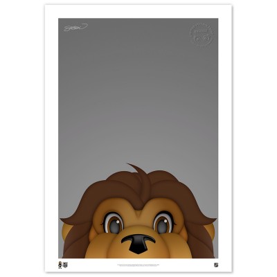 Los Angeles Kings 14 x 20 Minimalist Mascot Fine Art Print