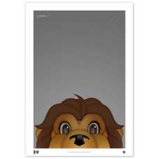 Los Angeles Kings 24 x 36 Minimalist Mascot Fine Art Print