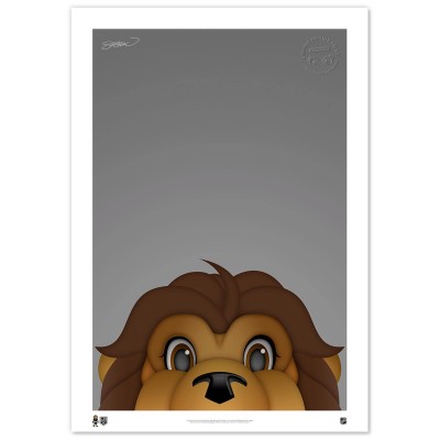 Los Angeles Kings 24 x 36 Minimalist Mascot Fine Art Print