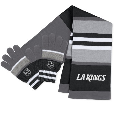 Перчатки и шарф Los Angeles Kings WEAR by Erin Andrews Womens Stripe